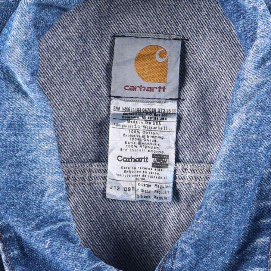 Carhartt（カーハート） 古着 00年代 デニムジャケット Gジャン USA製