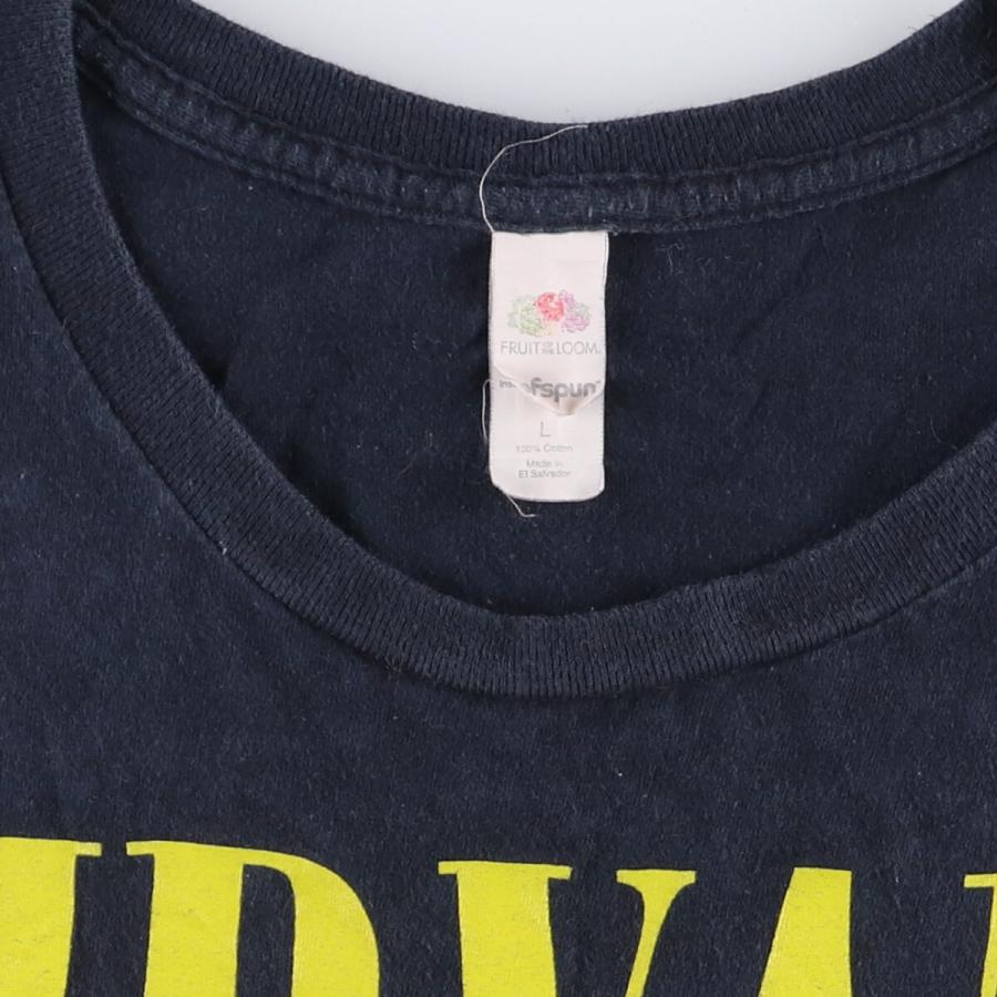 NIRVANA サークル FRUIT OF THE LOOM 黒Tシャツ NIRVANA サークル FRUIT OF THE LOOM 黒Tシャツ