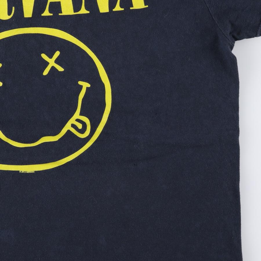 NIRVANA サークル FRUIT OF THE LOOM 黒Tシャツ NIRVANA サークル FRUIT OF THE LOOM 黒Tシャツ
