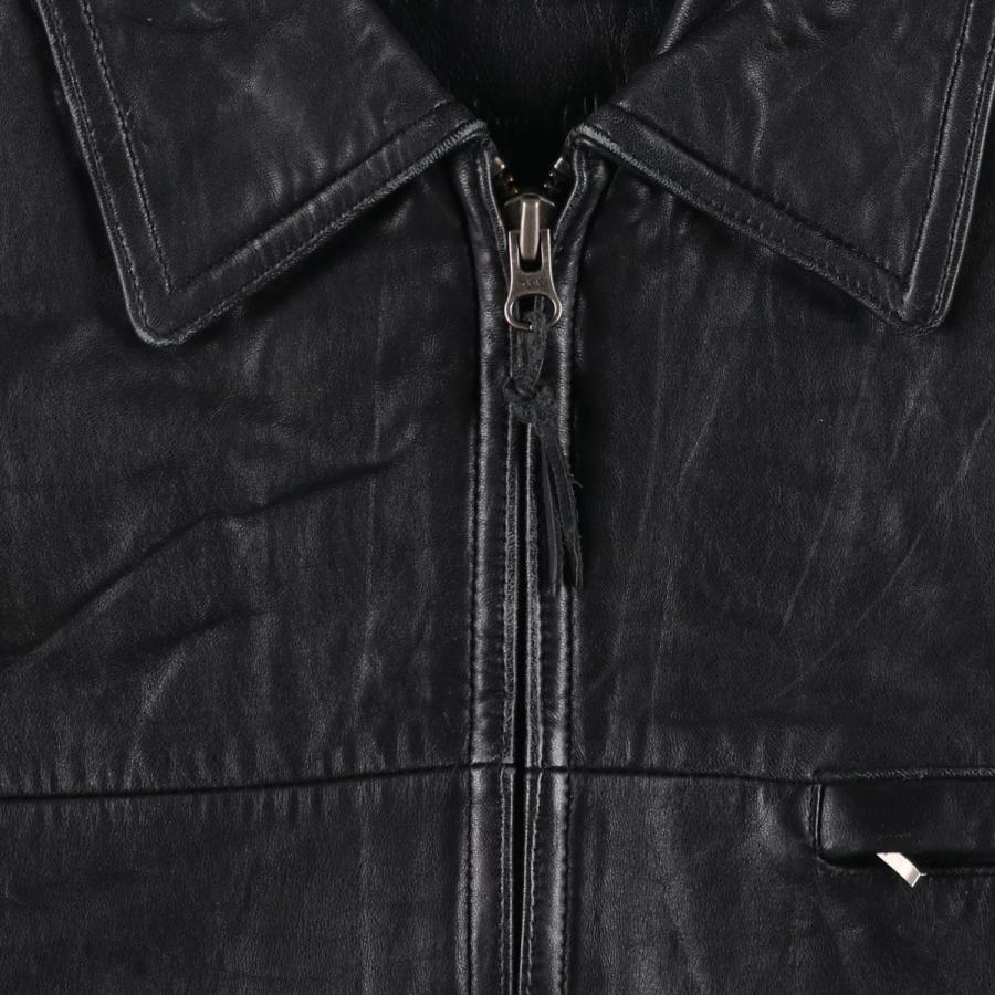 American Classics/USEDレザージャケット/レザーブルゾン 古着 American Classics 中綿入り スイングトップタイプ レザー