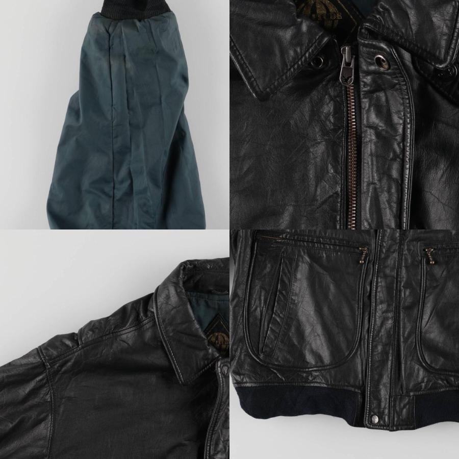 古着 ALTITUDE レザーフライトジャケット メンズM相当 ヴィンテージ