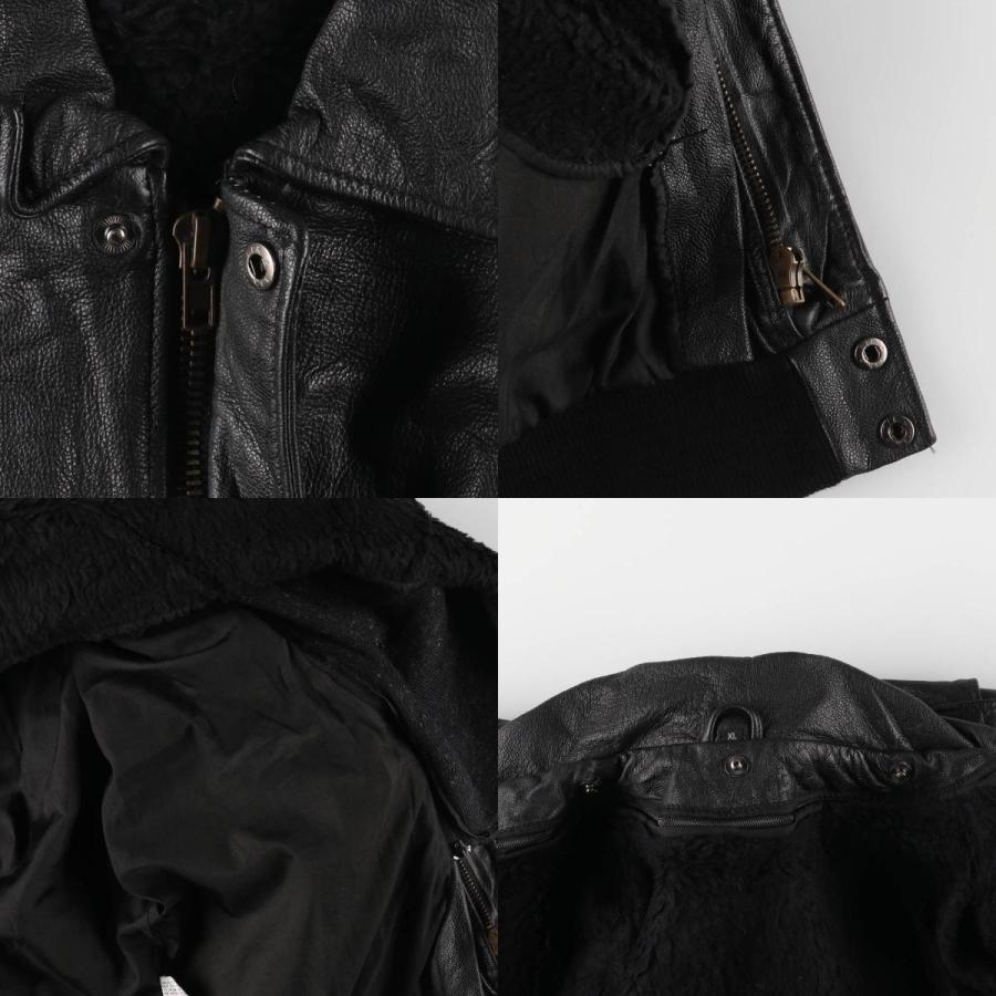 古着 A-2タイプ レザーフライトジャケット メンズXL相当 /eaa568245