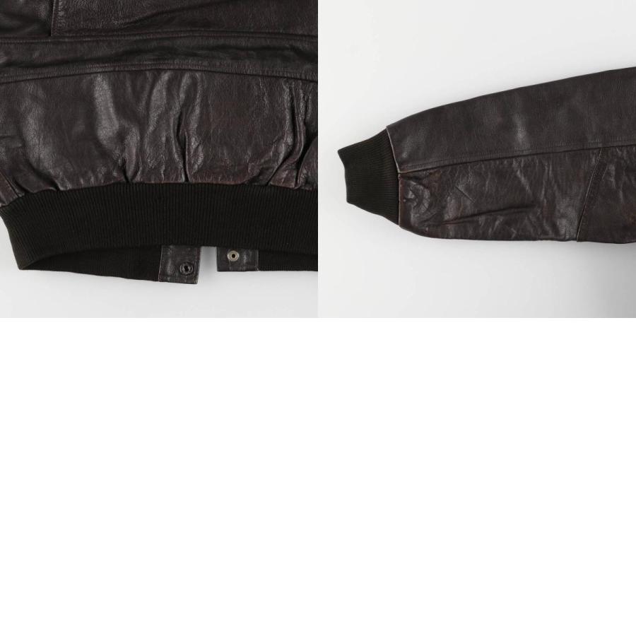 フランス古着 A-2 G-1 本革 レザージャケット 黒 フライト XL f3859f1c8db81ae95c26369fae4831
