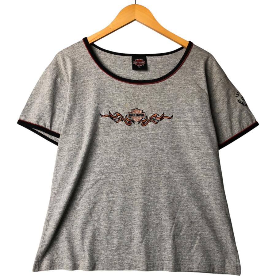 古着 ハーレーダビッドソン Harley-Davidson リンガーTシャツ USA製 レディースXL相当 /eaa568293 古着 ハーレーダビッドソン Harley-Davidson リンガーTシャツ USA製
