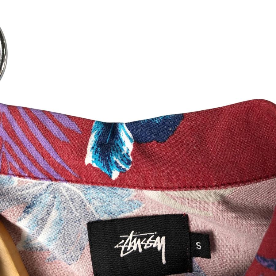 STUSSY（ステューシー） 古着 総柄 ボタニカル柄 オープンカラー