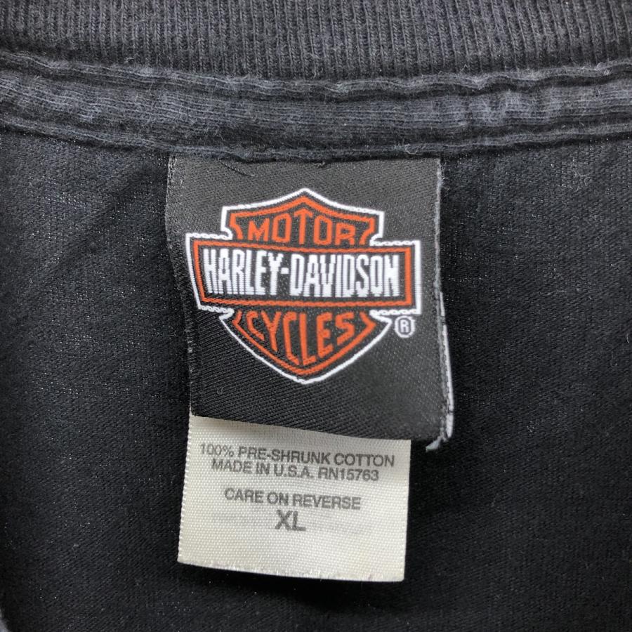 古着 00年代 Harley-Davidson ハーレーダビッドソン ドクロ柄 スカル柄  