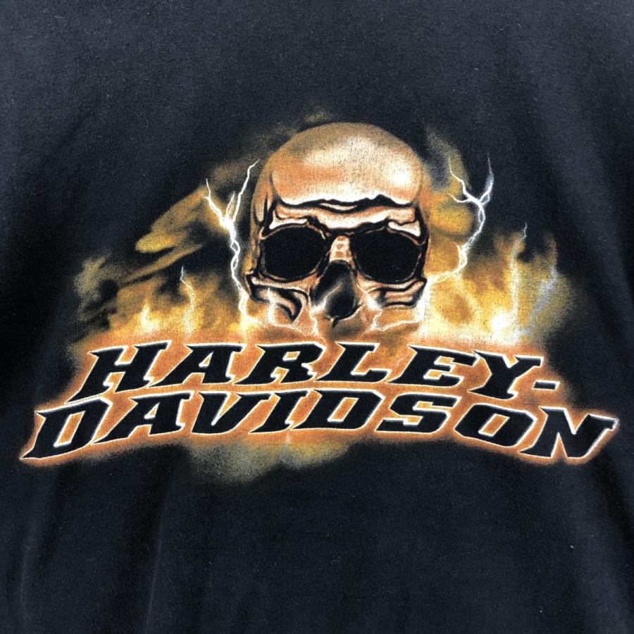 古着 00年代 Harley-Davidson ハーレーダビッドソン ドクロ柄 スカル柄  