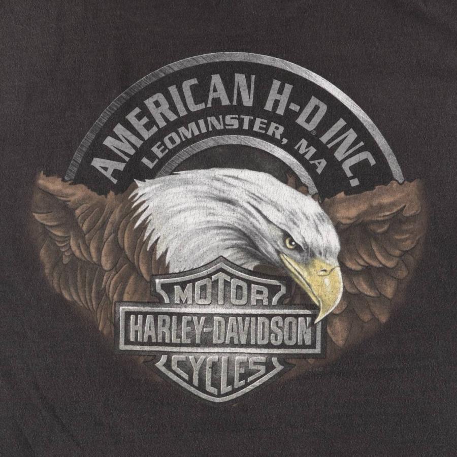 古着 ハーレーダビッドソン Harley-Davidson ドクロ柄 スカル柄 鷲柄  