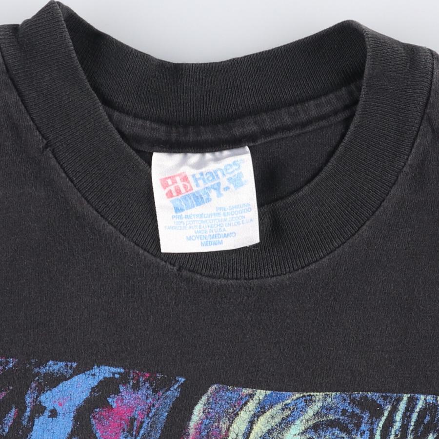 90年代 ヴィンテージ ロンドン アートTシャツ ヘインズ ブラック 黒