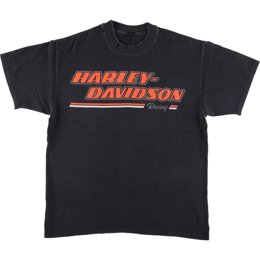 古着 ハーレーダビッドソン Harley-Davidson 鷲柄 イーグル柄 モーター  