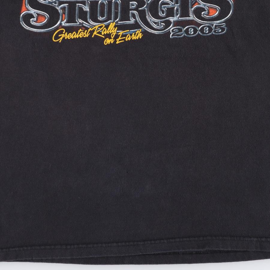US古着 00s ROCK CHANG アメリカンバイク鷲柄 両面プリント 古着 00年代 ハーレーダビッドソン Harley-Davidson 鷲柄