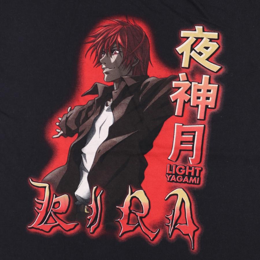 値段交渉可能希少 古着 DEATH NOTE Lキャラクター Tシャツ 古着 DEATH NOTE デスノート アニメ キャラクタープリントT