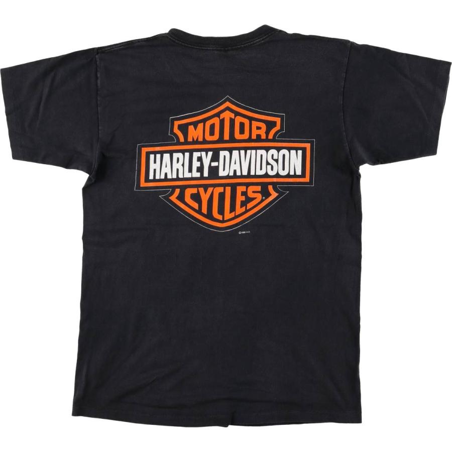 古着 90年代 ハーレーダビッドソン Harley-Davidson 鷲柄 イーグル柄  