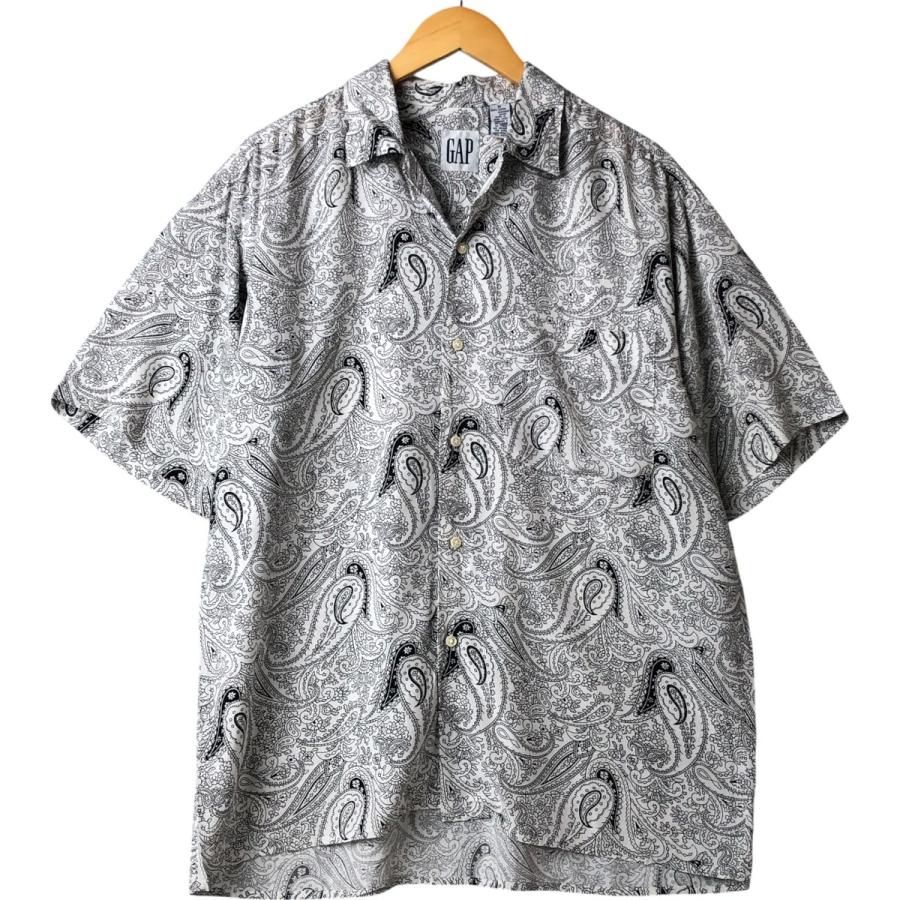 古着 90's オールド GAP ペイズリー柄 総柄シャツ シャツ GAP（ギャップ） 古着 90年代 オールドギャップ ペイズリー柄 半袖