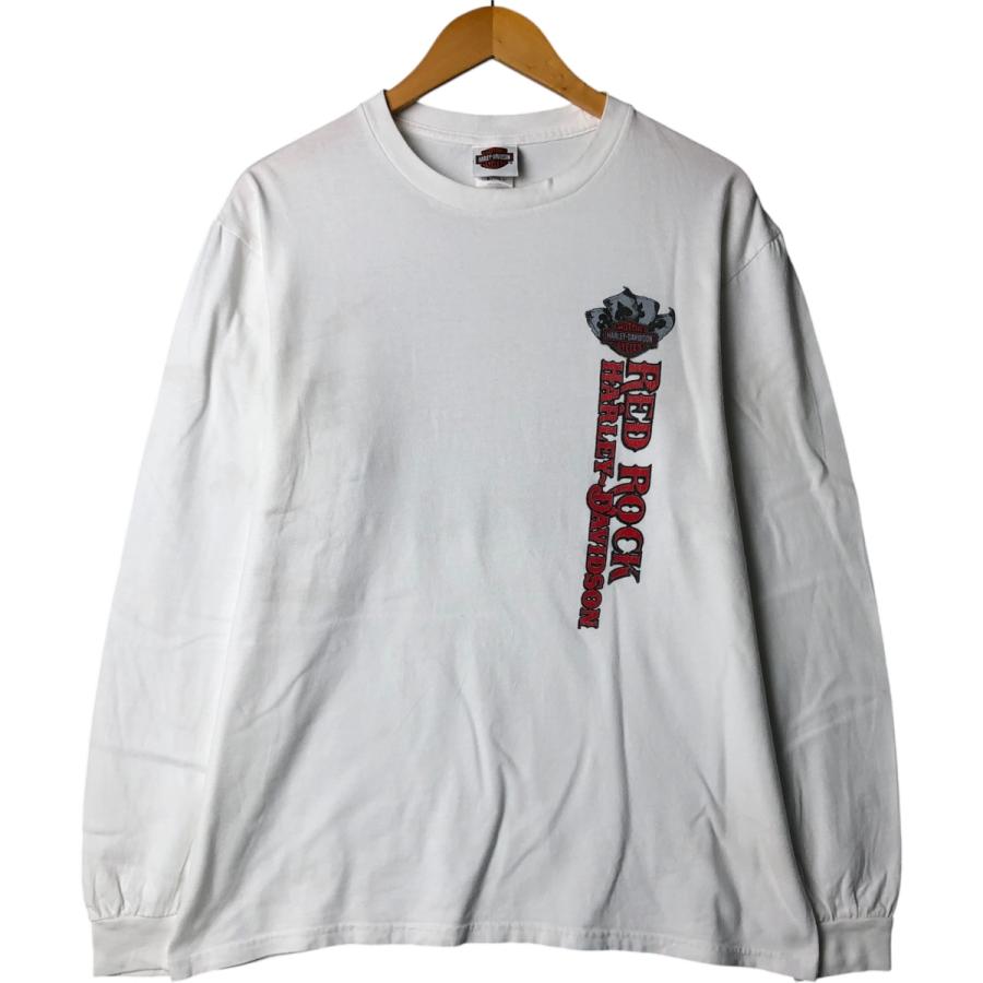 【Harley Davidson】 ハーレー ロンT 長袖 XLサイズ 古着 ハーレーダビッドソン Harley-Davidson ロングTシャツ ロン