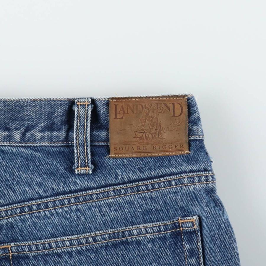 古着 ランズエンド LANDS' END テーパードデニムパンツ メンズw31相当
