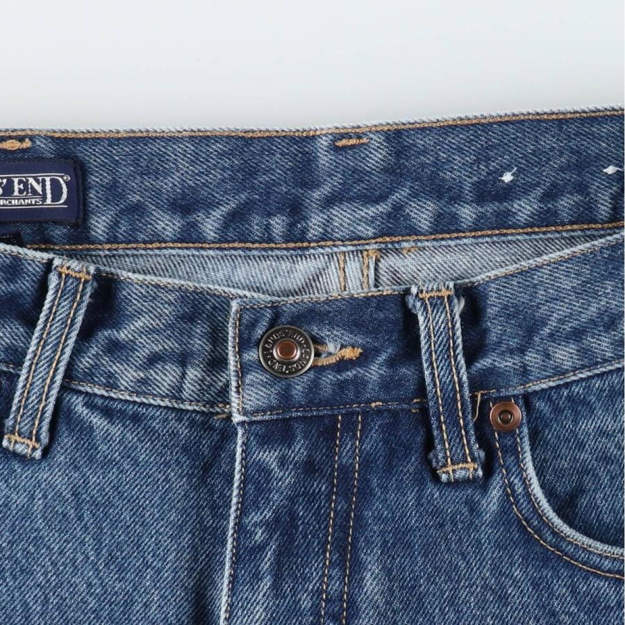 古着 ランズエンド LANDS' END テーパードデニムパンツ メンズw31相当