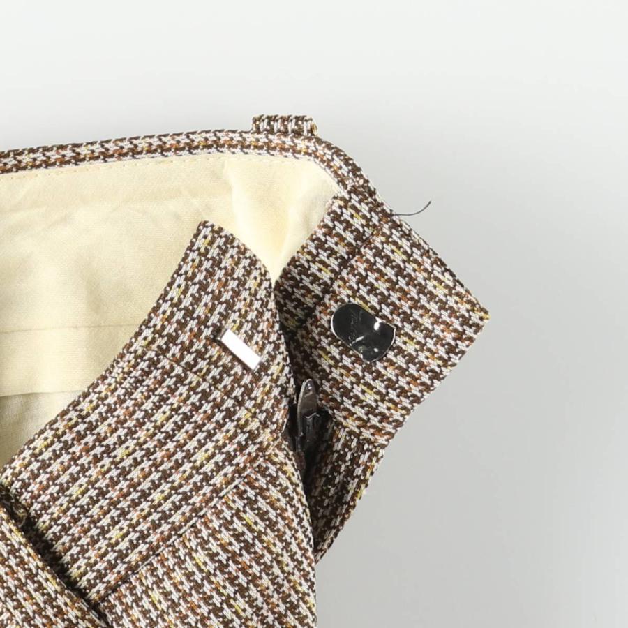 古着 70~80年代 チェック柄 フレアパンツ メンズw34相当 ヴィンテージ