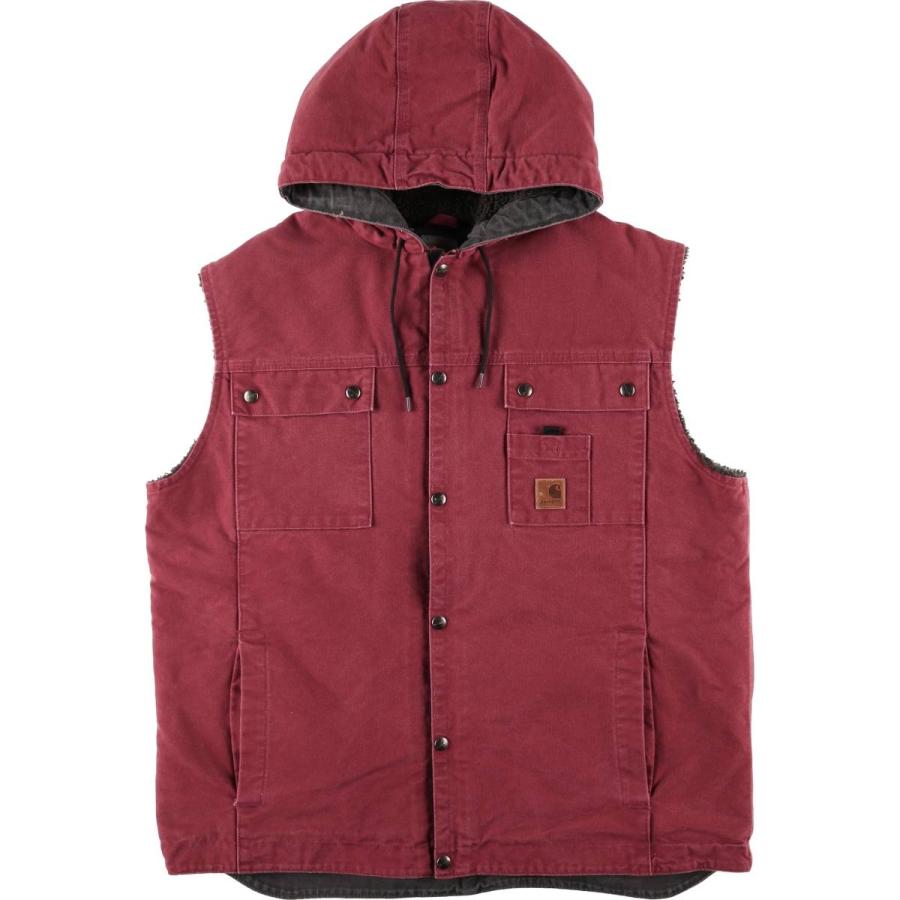 メキシコ製 カーハート ダックベスト スナップ 古着 希少】Carhartt
