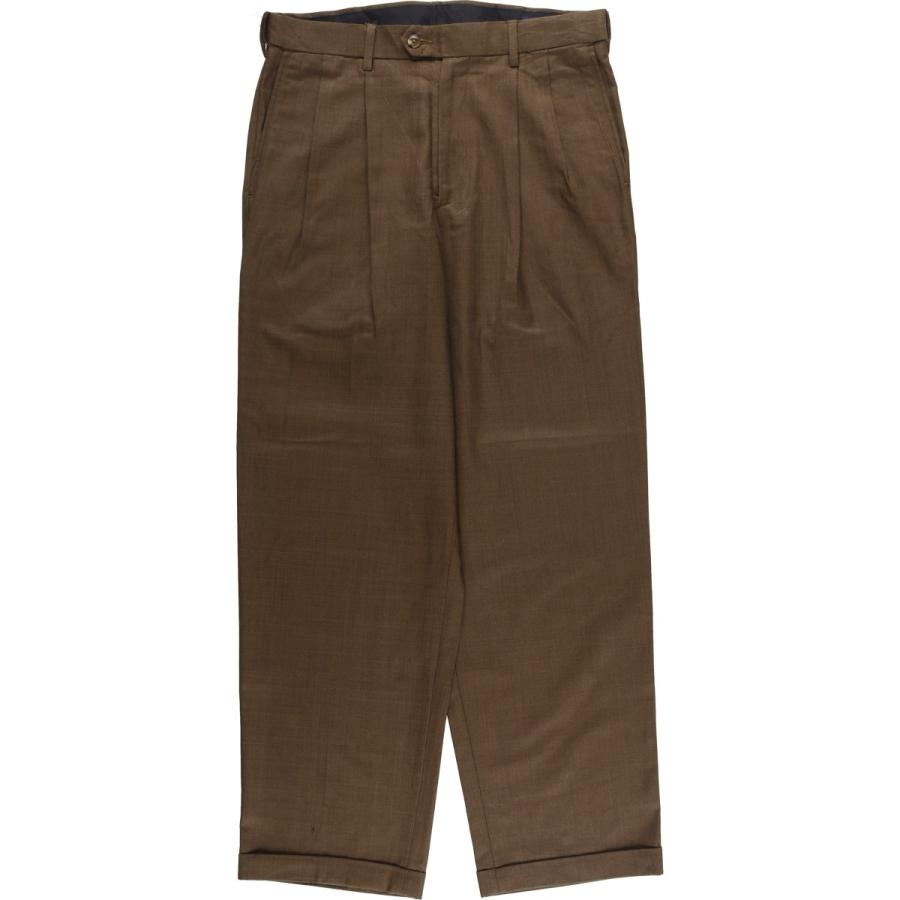 古着 ROUNDTREE＆YORKE ツータック スラックスパンツ メンズw33相当/eaa569288 古着 ROUNDTREE and YORKE スラックスパンツ メンズw33相当 ツータック