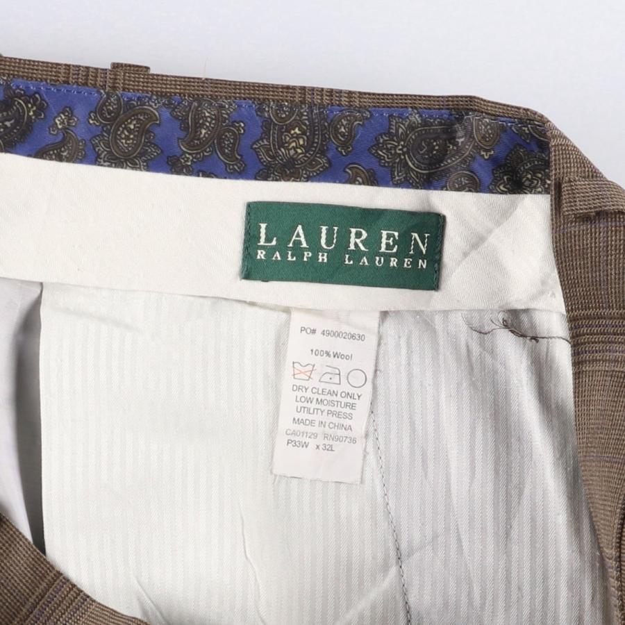 Polo By Ralph Lauren ツータック ウールパンツ ovy 古着 ラルフ