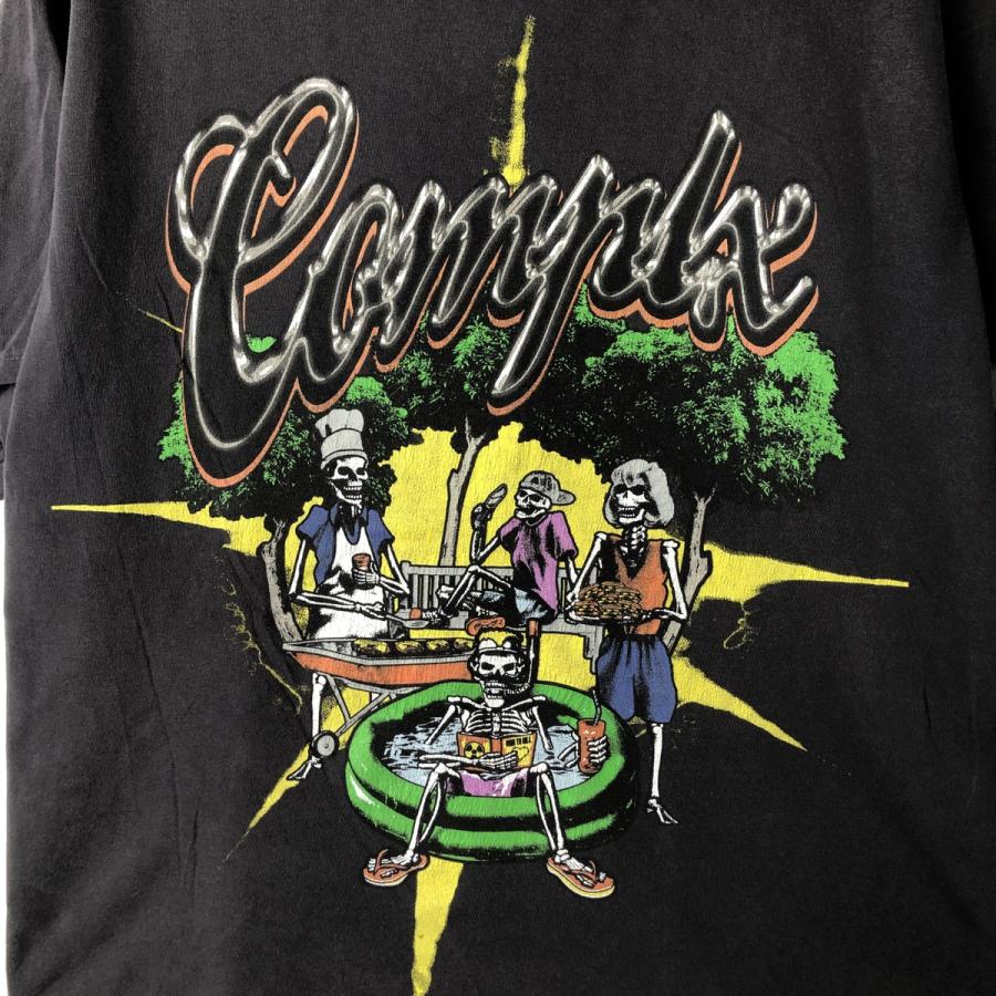 SPECIAL フェード 90s 田能村直入 スカル Tシャツ L 古着 COMPLEX コンプレックス ドクロ柄 スカル柄 バンドTシャツ バンT