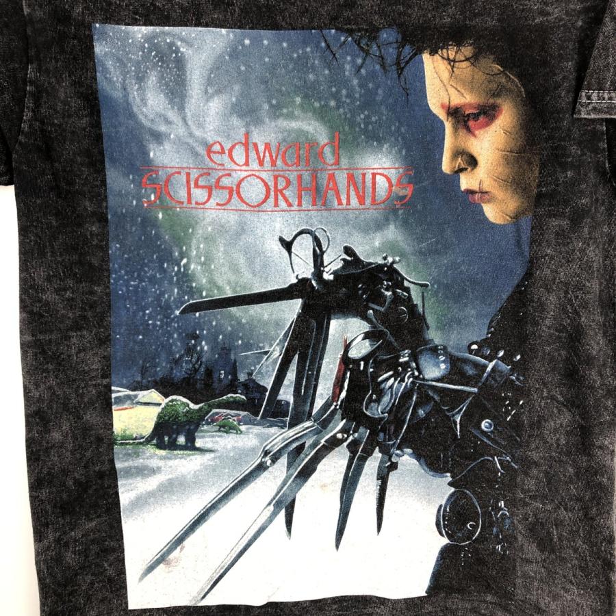 シザーハンズmovieTシャツ 古着 EDWARD SCISSORHANDS シザーハンズ 映画 ムービーTシャツ メンズS
