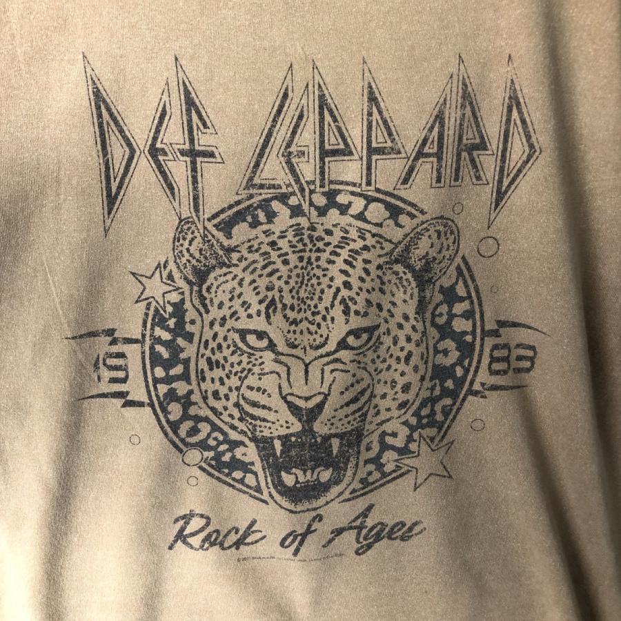 古着 VINYL ICONS DEF LEPPARD デフレパード レオパード柄 ヒョウ柄