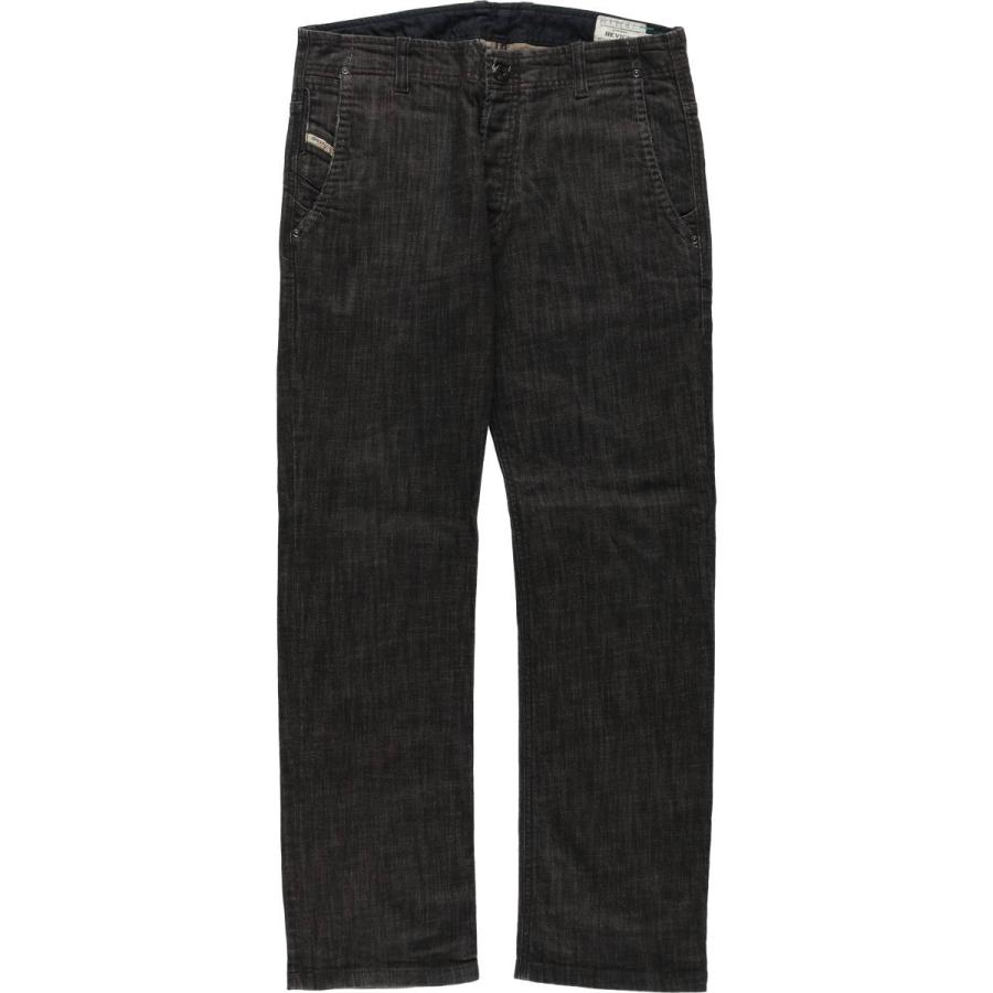DIESEL（ディーゼル） 古着 ブラックデニム ストレートデニムパンツ 