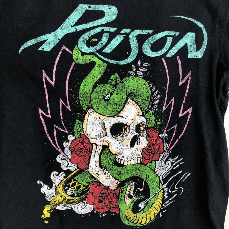 古着 POISON ポイズン ドクロ柄 スカル柄 蛇柄 パイソン柄 花柄 バンド