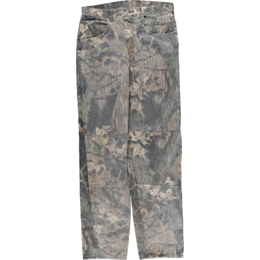 古着 ラングラー Wrangler 迷彩柄 リアルツリーカモ ダブルニー テーパードデニムパンツ メンズw35相当/eaa569857 Wrangler（ラングラー） 古着 迷彩柄 リアルツリーカモ ダブルニー