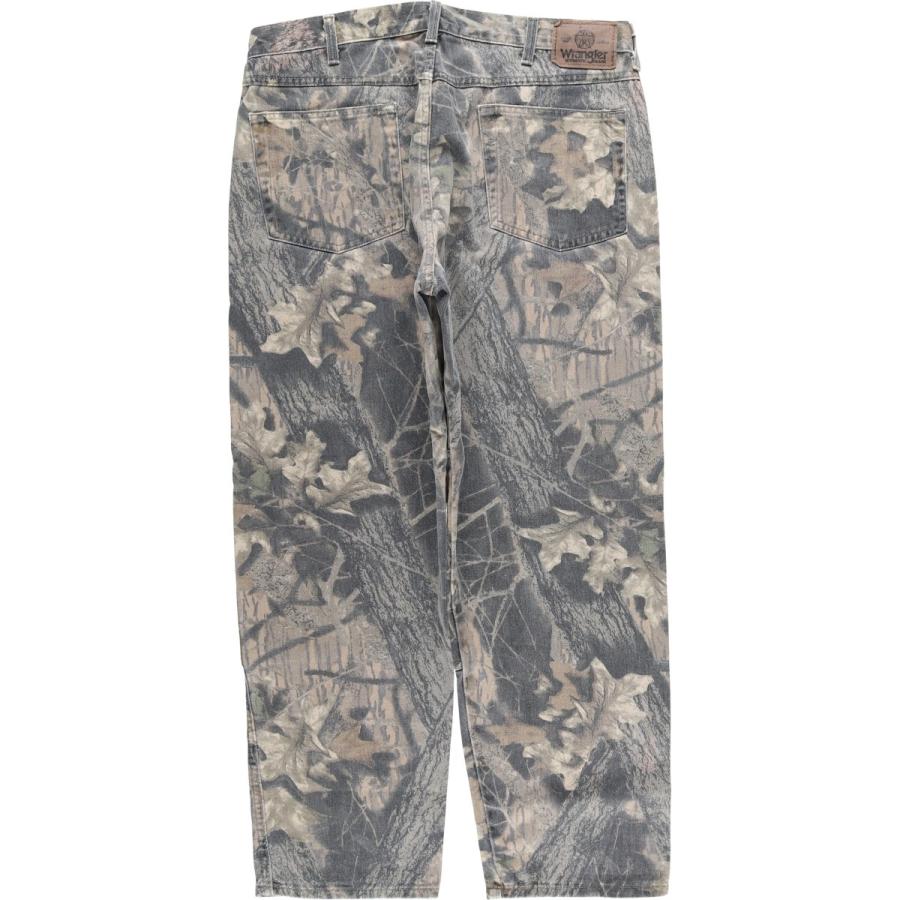 ホ*カ様 【300円オークション】Wrangler カモフラ デニムパンツ 希少 Wrangler（ラングラー） 古着 迷彩柄 リアルツリーカモ ダブルニー