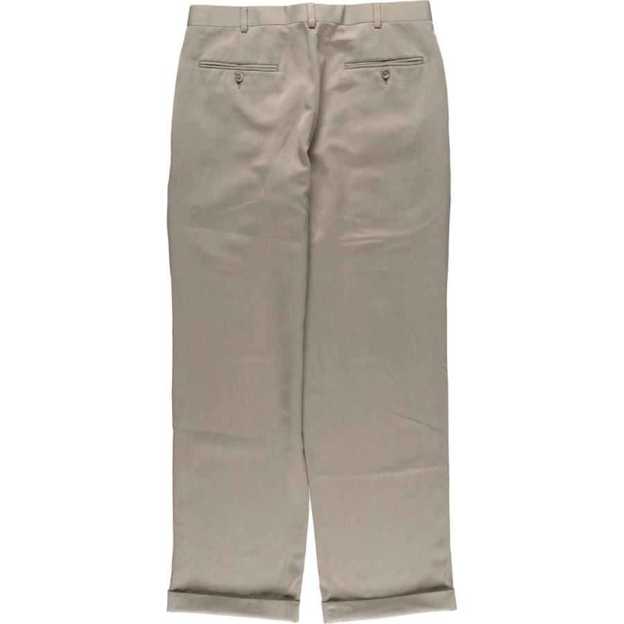 90sPERRY ELLISペリーエリス スリータックスラックス ネイビーW33 古着 ペリーエリス PERRY ELLIS ツータック スラックスパンツ メンズ