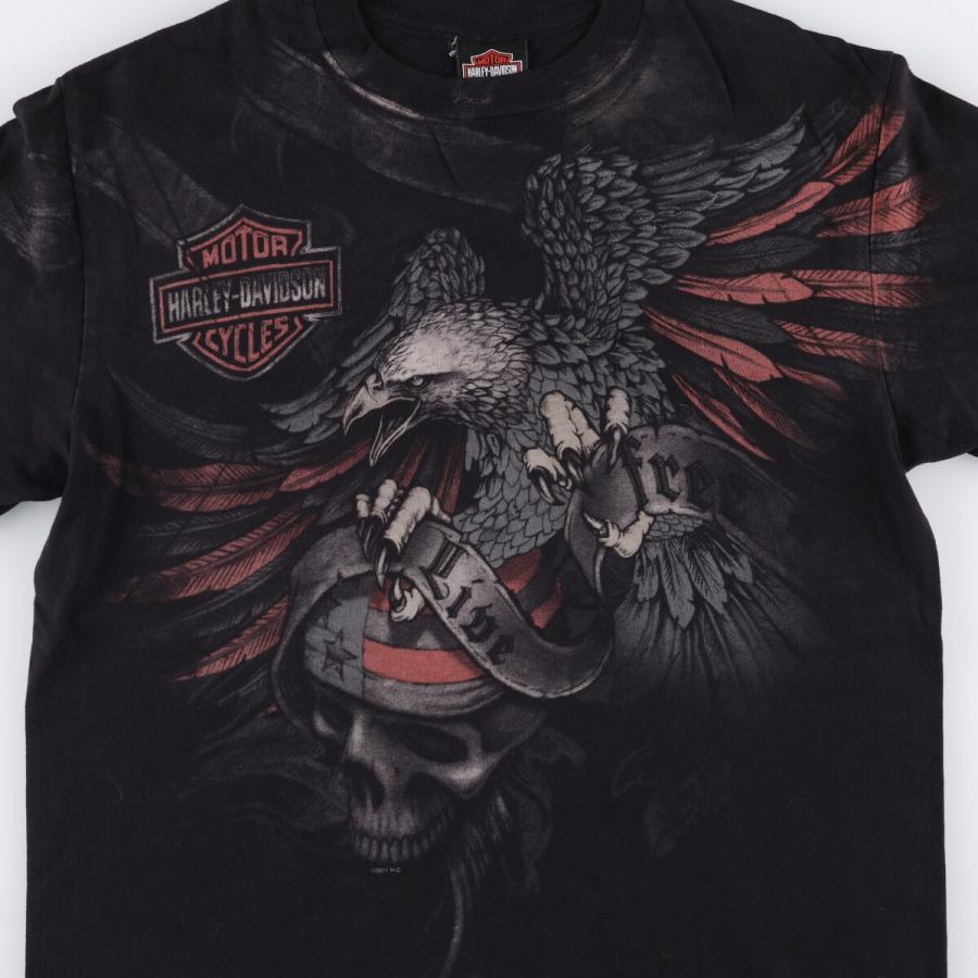 古着 ハーレーダビッドソン Harley-Davidson 鷲柄 イーグル柄