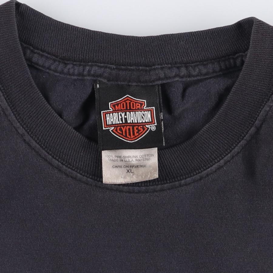 古着 00年代 Harley-Davidson 鷲柄 イーグル柄 ファイヤーパターン  