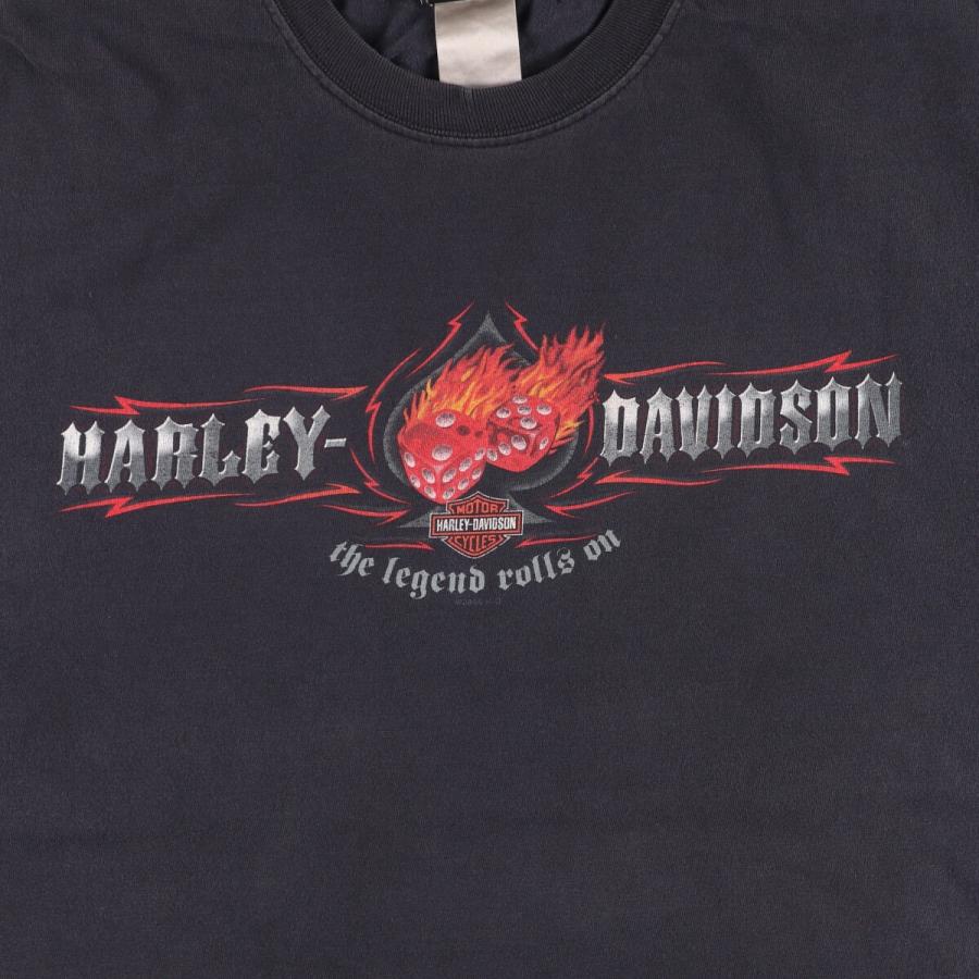 古着 00年代 Harley-Davidson 鷲柄 イーグル柄 ファイヤーパターン  