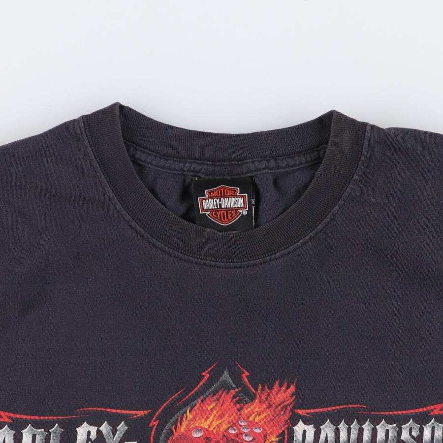 古着 00年代 Harley-Davidson 鷲柄 イーグル柄 ファイヤーパターン  