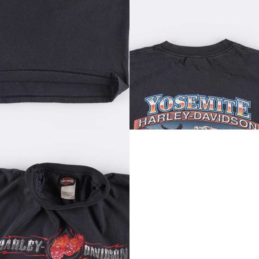 古着 00年代 Harley-Davidson 鷲柄 イーグル柄 ファイヤーパターン  