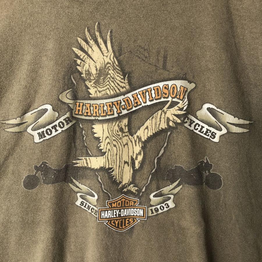 古着 ハーレーダビッドソン Harley-Davidson 鷲柄 イーグル柄