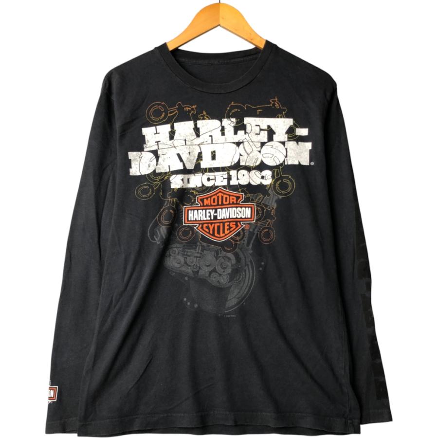 Harley-Davidson ロンT 古着 00年代 ハーレーダビッドソン Harley-Davidson エンジン