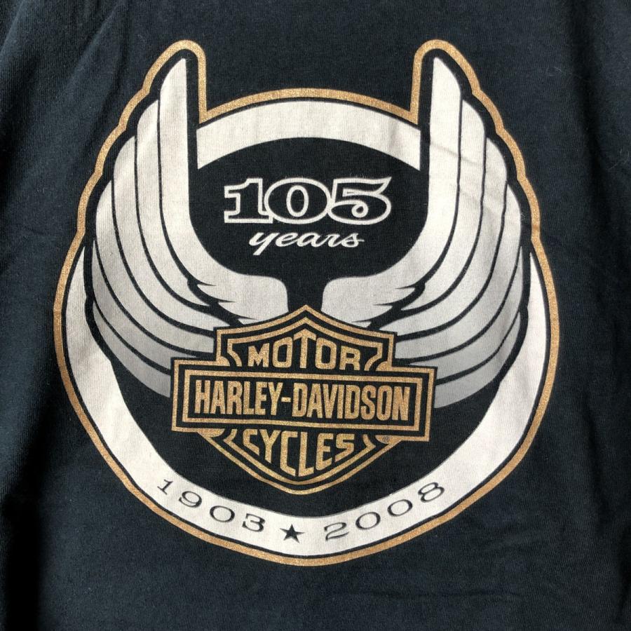 HARLEY DAVIDSON ロンT ハーレーダビッドソン NAVY XL 古着 ハーレーダビッドソン Harley-Davidson ロングTシャツ ロン