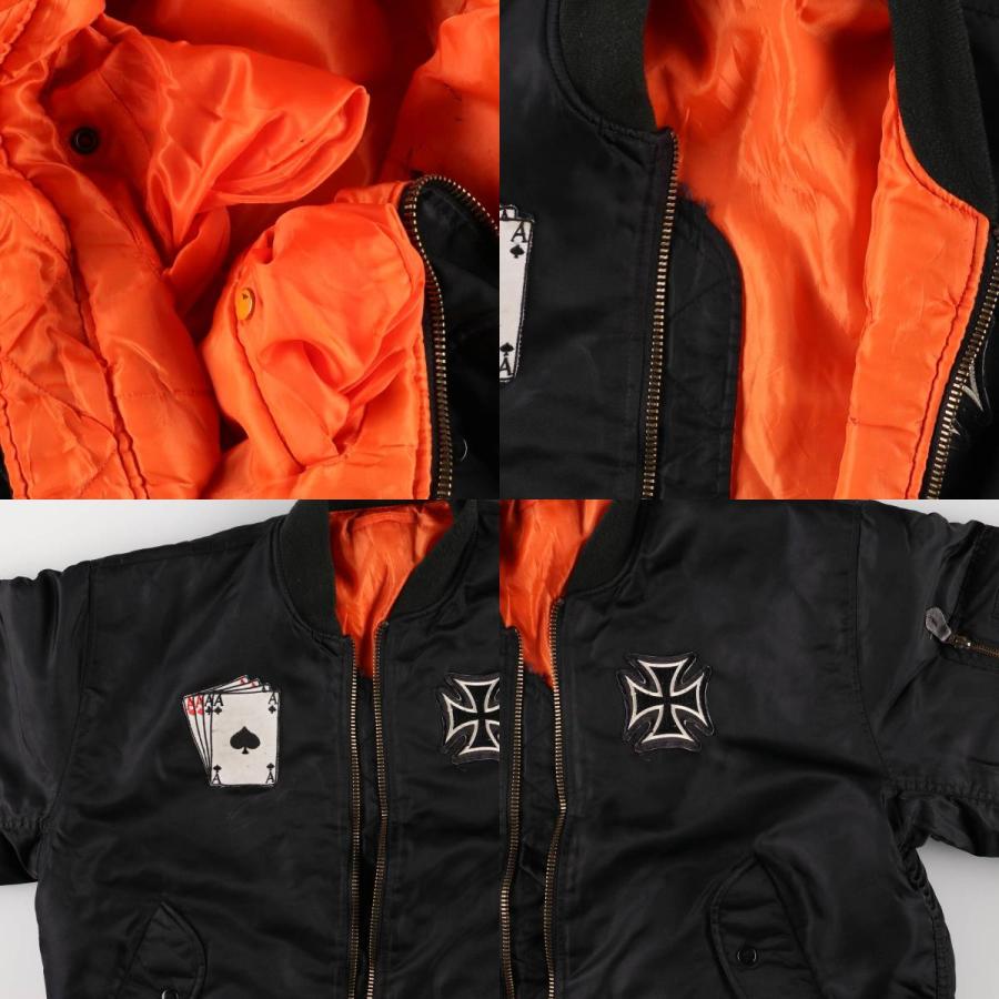 古着 民間品 MA-1タイプ 中綿入り ミリタリー フライトジャケット