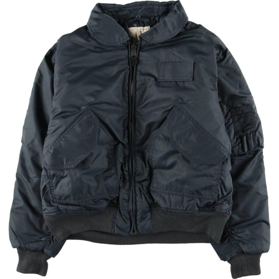 90s MILTEC ミルテック CWU-45P ジャケット ブラック 古着 民間品 ミルテック MIL-TEC CWU-45/Pタイプ 中綿入り ミリタリー