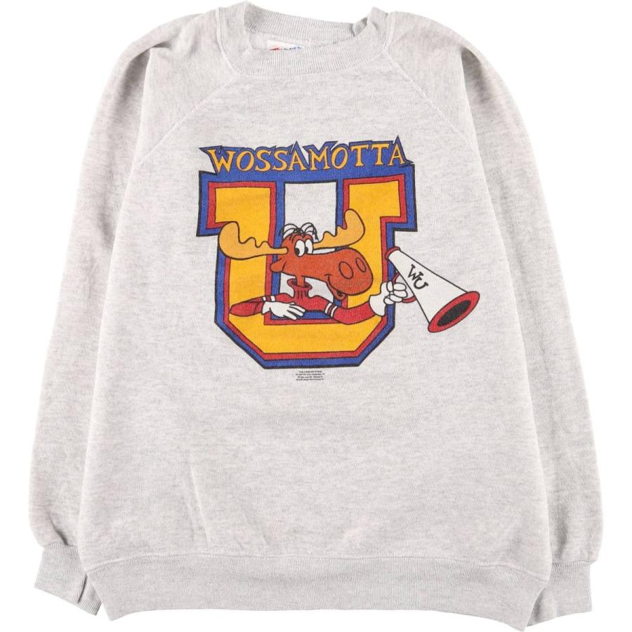 古着 90年代 ヘインズ Hanes The Adventures of Rocky and Bullwinkle and Friends ロッキーとブルウィンクルの大冒険 キャラクタースウェットシャツ トレーナー USA製 メンズL相当 ヴィンテージ/eaa570860 Hanes（ヘインズ） 古着 90年代 ロッキーとブルウィンクルの大冒険