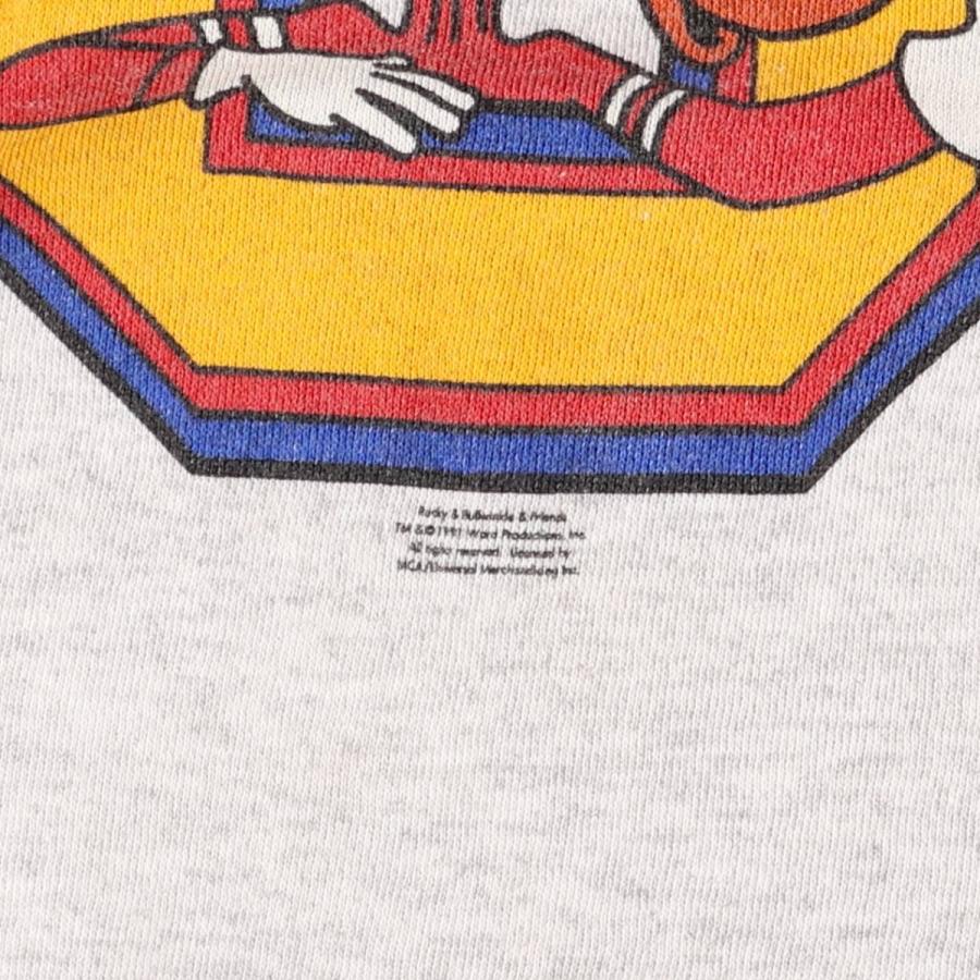 Hanes（ヘインズ） 古着 90年代 ロッキーとブルウィンクルの大冒険