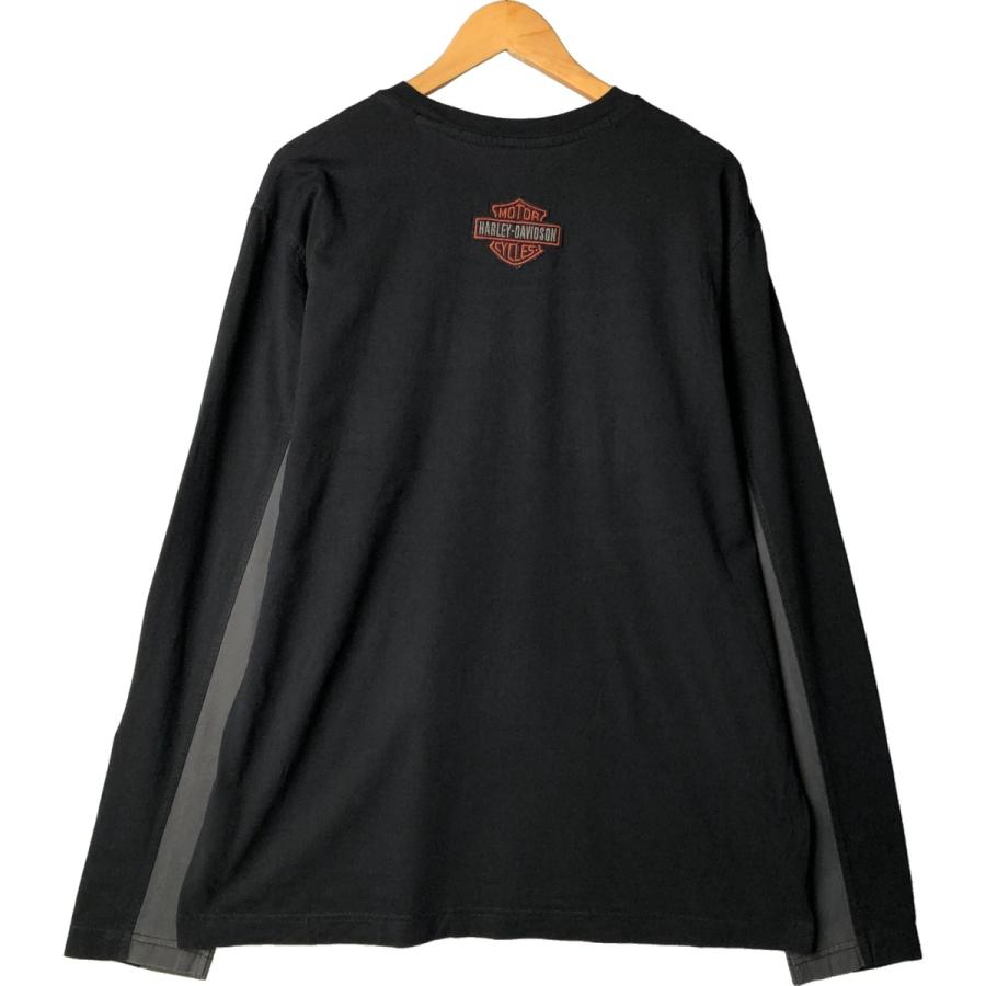 希少 HARLEY DAVIDSON ロンT ハーレーダビッドソン タイダイ 古着 00年代 ハーレーダビッドソン Harley-Davidson タイダイ柄