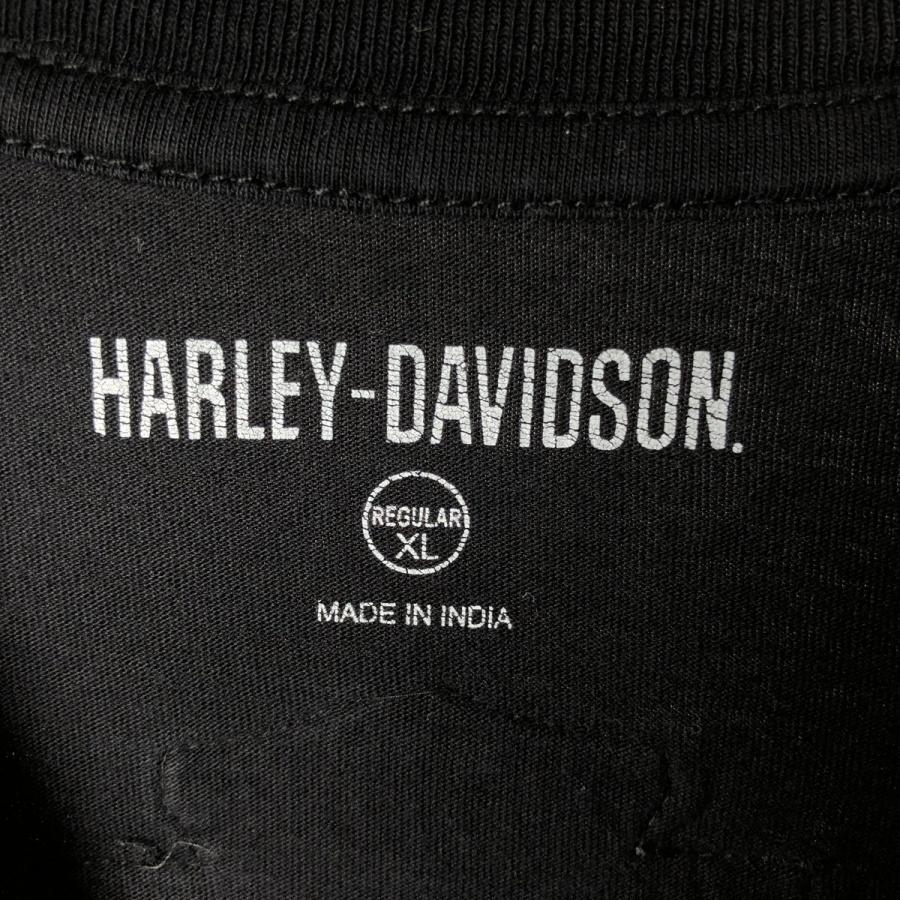 【USA製】HARLEY-DAVIDSON ロンT シカゴ XL ダメージ有 USA製】HARLEY-DAVIDSON ロンT シカゴ XL ダメージ有