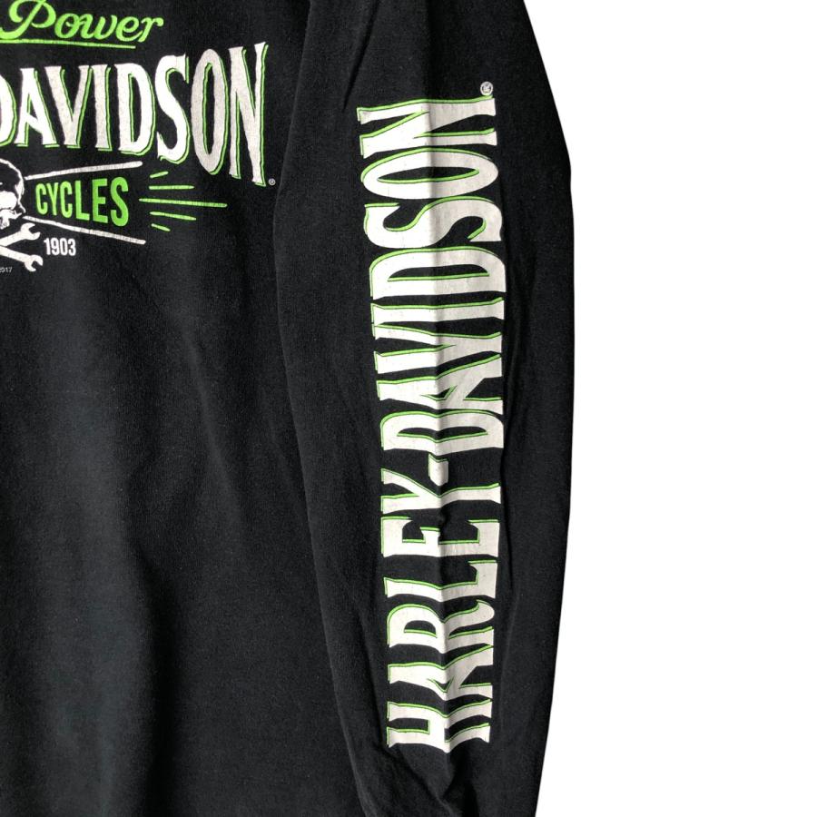 古着 ハーレーダビッドソン Harley-Davidson ドクロ柄 スカル柄 ロング