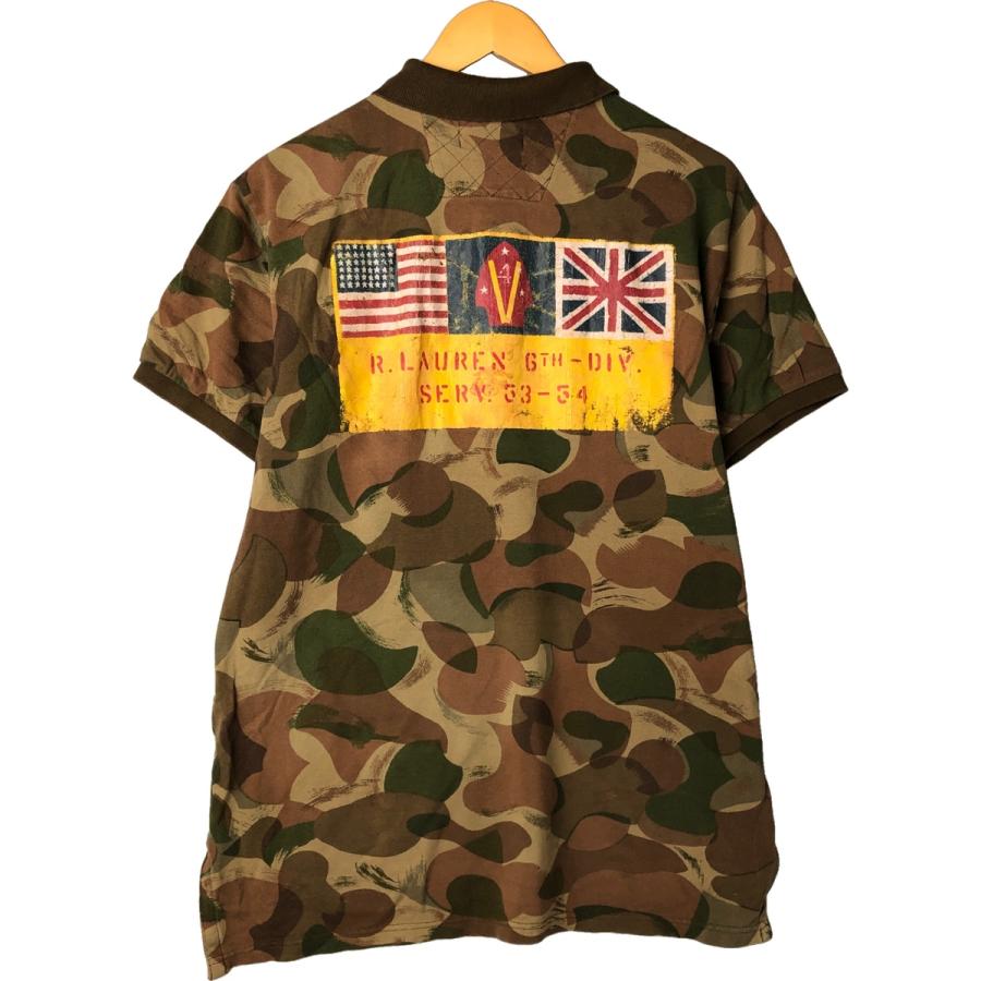POLO Ralph Lauren ラルフローレン  総柄　ポロシャツ　古着　L Ralph Lauren - 古着 ラルフローレン Ralph Lauren POLO RALPH
