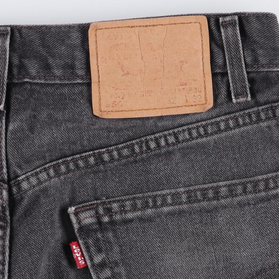 古着 00年代 リーバイス Levi's 550 RELAXED FIT ブラックデニム テーパードデニムパンツ メンズw30相当/eaa571205 Levi's（リーバイス） 古着 00年代 Levi's 550 RELAXED FIT ブラック
